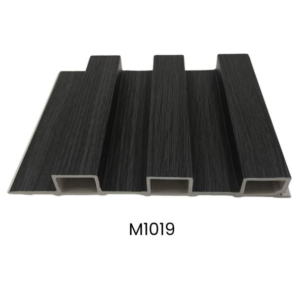 LAMINAS ACANALADAS DECORATIVAS 2 CANALES PARA INTERIOR COLOR NEGRO CARBON M1019