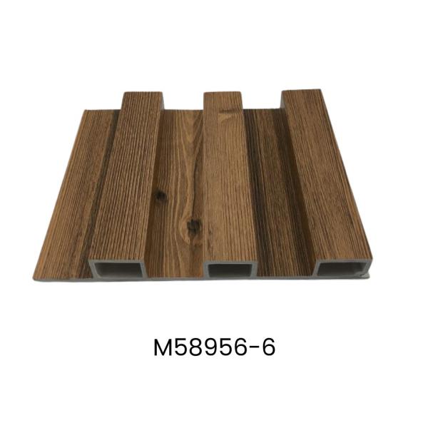 LAMINAS ACANALADAS DECORATIVAS 2 CANALES PARA INTERIOR COLOR MADERA OSCURA M58956-6
