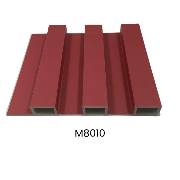 LAMINAS ACANALADAS DECORATIVAS 2 CANALES PARA INTERIOR COLOR ROJO M8010