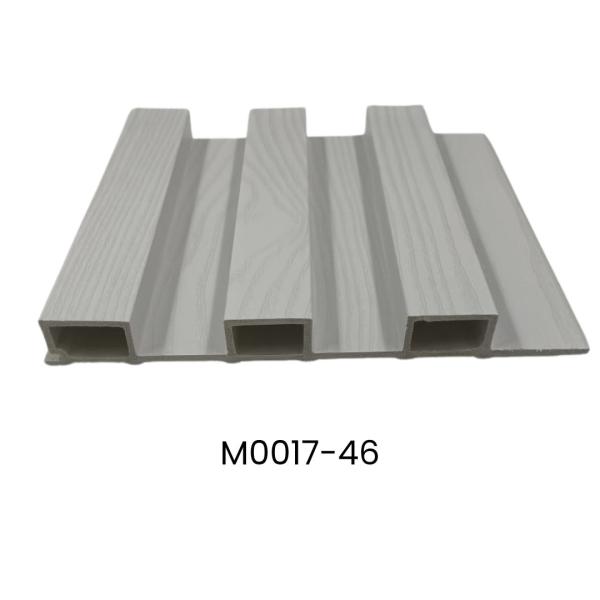 LAMINAS ACANALADAS DECORATIVAS 2 CANALES PARA INTERIOR COLOR BLANCO HUESO MADERA M0017-46