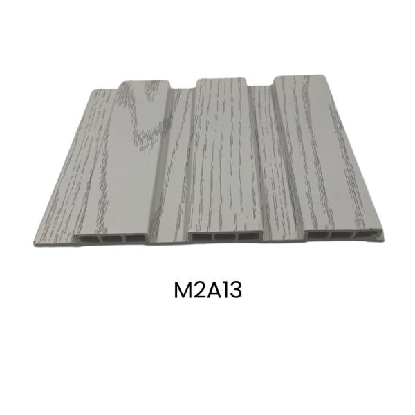 LAMINAS ACANALADAS DECORATIVAS 2 CANALES BAJOS PARA INTERIOR COLOR BLANCO HUESO CAFE MADERA M2A13