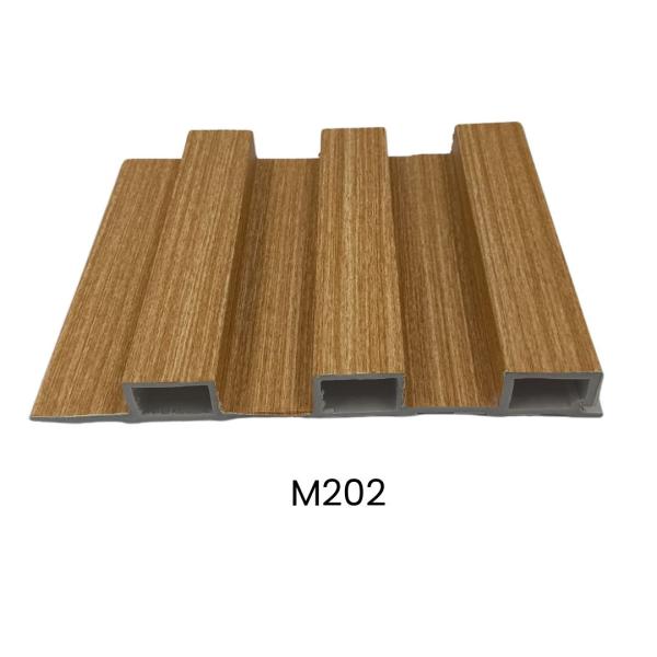 LAMINAS ACANALADAS DECORATIVAS 2 CANALES PARA INTERIOR COLOR MADERA CLARO M202