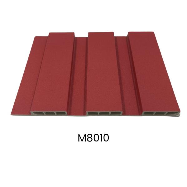 LAMINAS ACANALADAS DECORATIVAS 2 CANALES BAJOS PARA INTERIOR COLOR ROJO M8010