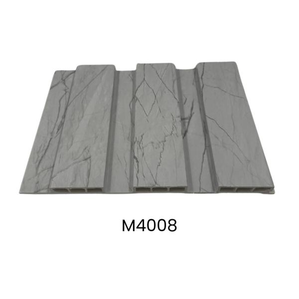 LAMINAS ACANALADAS DECORATIVAS 2 CANALES BAJOS PARA INTERIOR COLOR GRIS VETEADO M4008