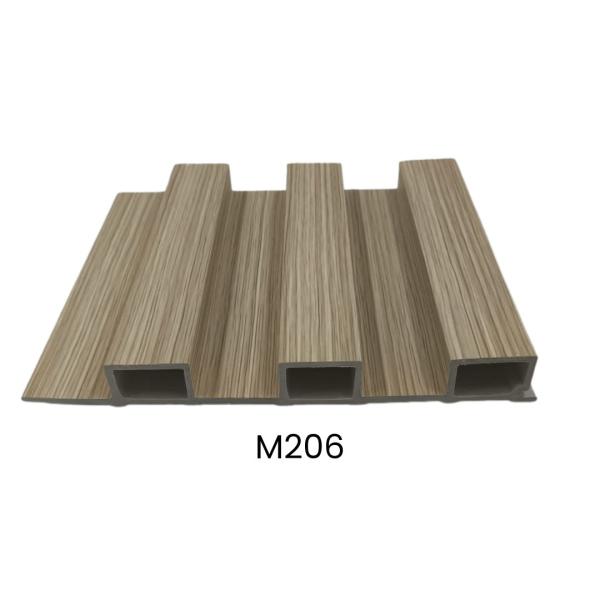LAMINAS ACANALADAS DECORATIVAS 2 CANALES PARA INTERIOR COLOR MADERA CLARO BEIGE M206