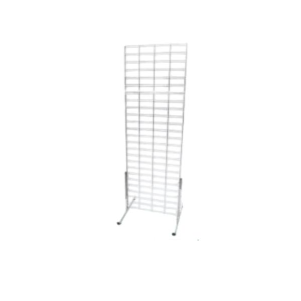 PANELES DE REJILLAS CON SOPORTES EN T 60X150CM PLATEADO
