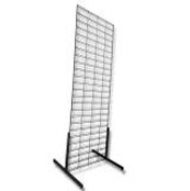 PANELES DE REJILLAS CON SOPORTES EN T 60X150CM NEGRA