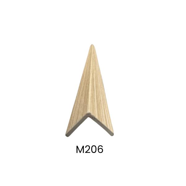 ESQUINEROS INTERNO PARA PANEL ACANALADO 25*25*290 MADERA CLARO M206