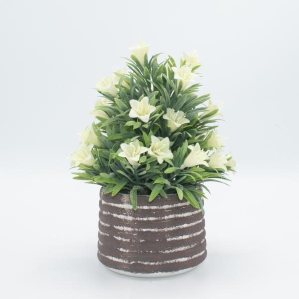 FLOREO CON ARBUSTO Y FLORES BLANCA