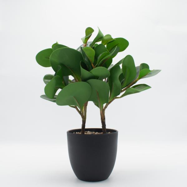 JADE. FLORERO PLASTICO NEGRO