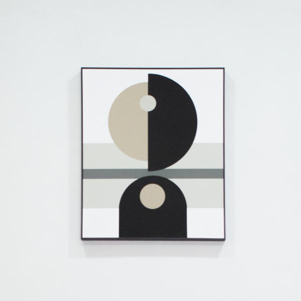 CUADRO DECORATIVO 50X60CM BEIGE, CAFE Y NEGRO